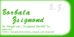 borbala zsigmond business card